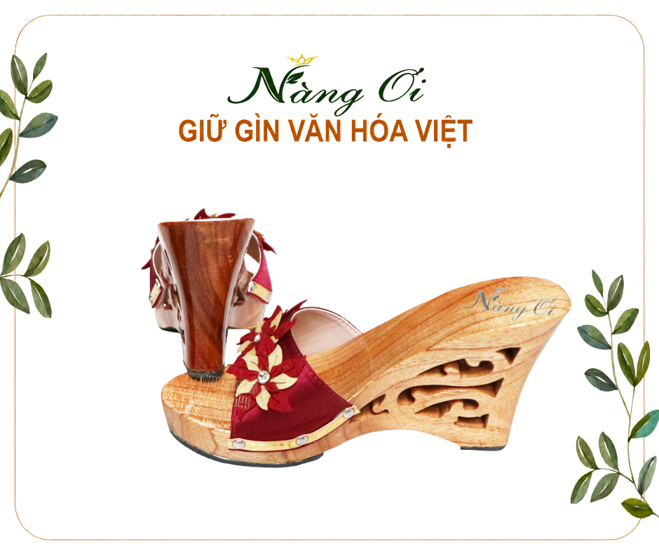 guốc gỗ dùng làm quà tặng lưu niệm mang đậm dấu ấn quê hương